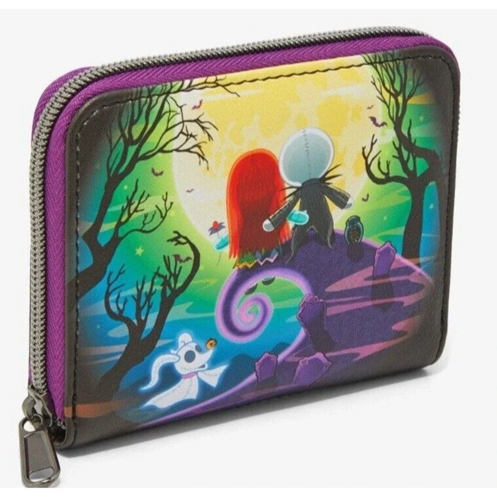 Loungefly The Nightmare Before Christmas Jack & Sally Doll Backpack & WALLET NWT